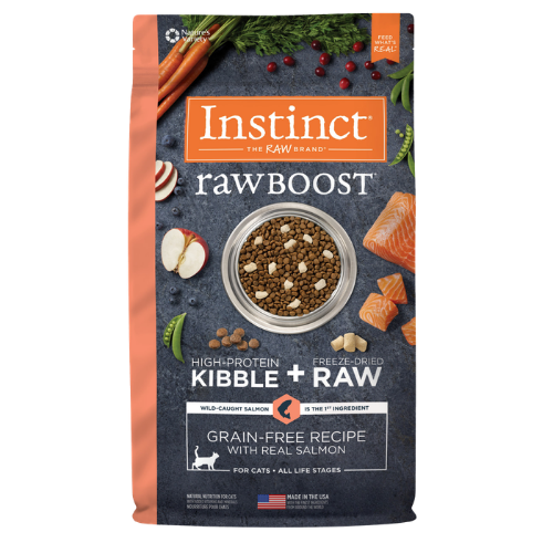 Instinct Raw Boost Grain-Free Recipe with Real Salmon All Life Stages Dry Cat Food 5 lb