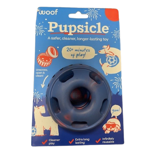 Woof Tie Dye Pupsicle Long-Lasting Refillable Treat Dispensing Dog Toy