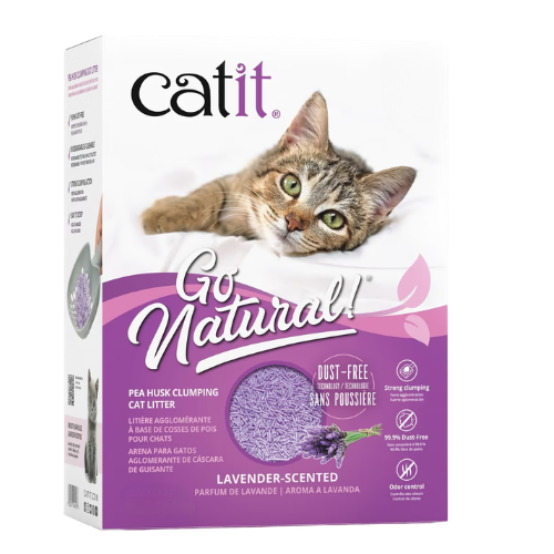 Catit Go Natural! Pea Husk Clumping Lavender Scented Cat Litter 13.2 lb