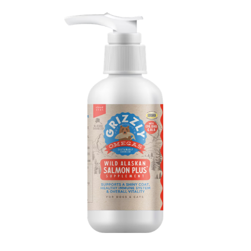 Grizzly Pet Products Salmon Plus Omega 3-6-9 Supplement for Dogs & Cats