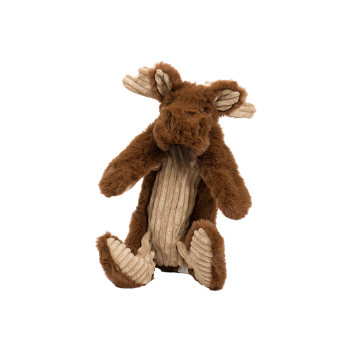 Hugglehounds X-Brace Maple Moose Burable Plush Dog Toy 