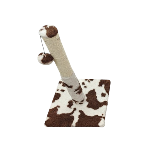 European Home Designs Cats Rock Cow Print Cat Scratcher Post 