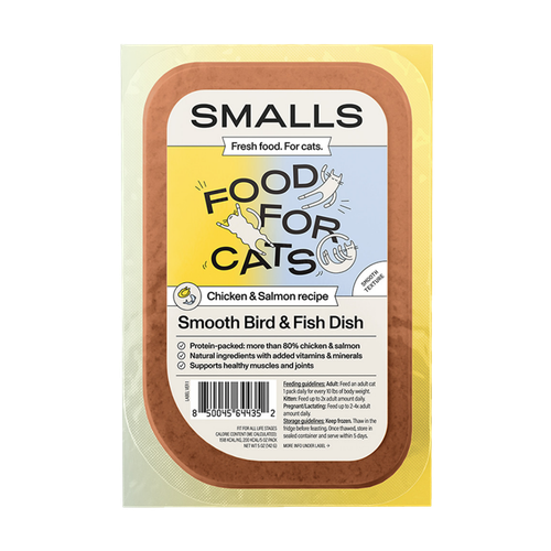 Smalls Smooth Fish and Bird Frozen Cat Food 5 oz