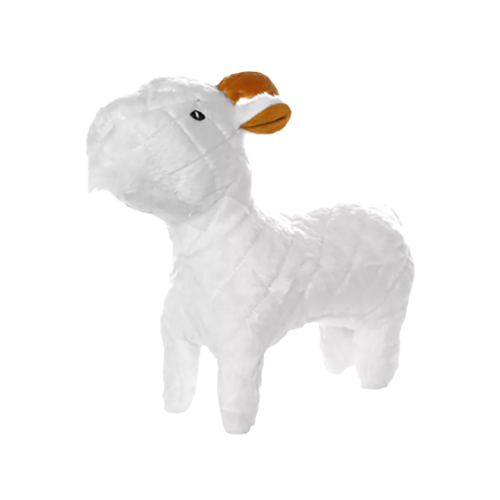Tuffy's Farm Goat Squeaky Plush Dog Toy 