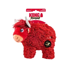 Kong Toughz Durable Highland Cow Plush Dog Toy Medium Dog