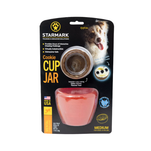 Starmark Everlasting Cookie Cup Jar Dog Toy Medium Dog