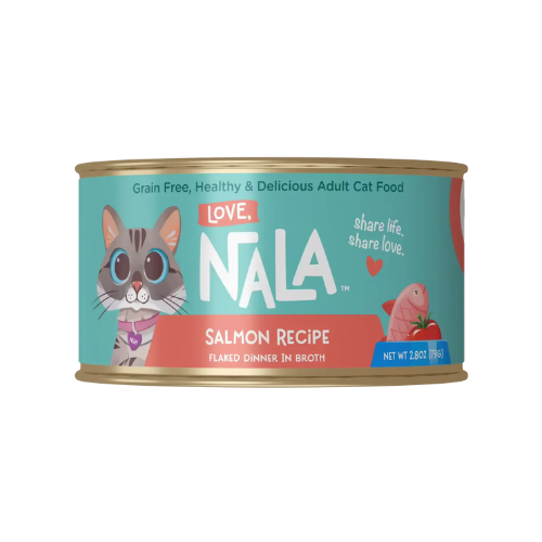 Love Nala Salmon Flaked Dinner in Broth Wet Food for Adult Cats