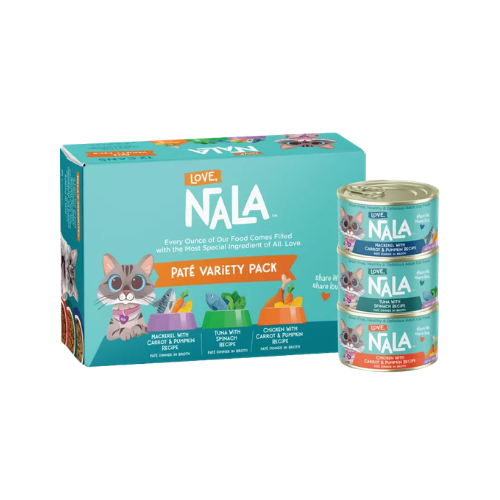 Love Nala Pate Wet Cat Food Variety Pack 3 oz/Case of 12