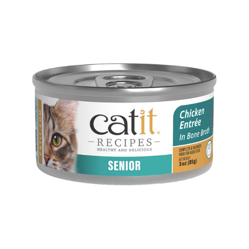 Catit Chicken Entrée in Bone Broth Wet Food for Senior Cats