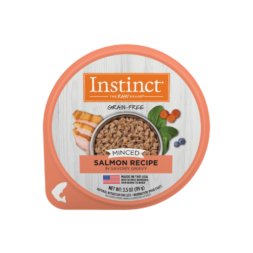 Instinct Minced Real Salmon Recipe in Savory Gravy Wet Cat Food