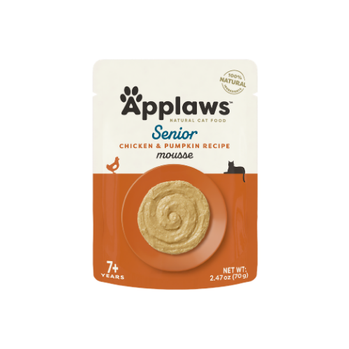 Applaws Senior Chicken and Pumpkin Recipe Mousse Natural Wet Cat Food