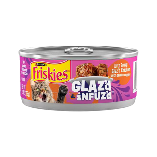 Friskies Glaz'd and Infuz'd with Gravy Glaz'd Chicken Wet Cat Food