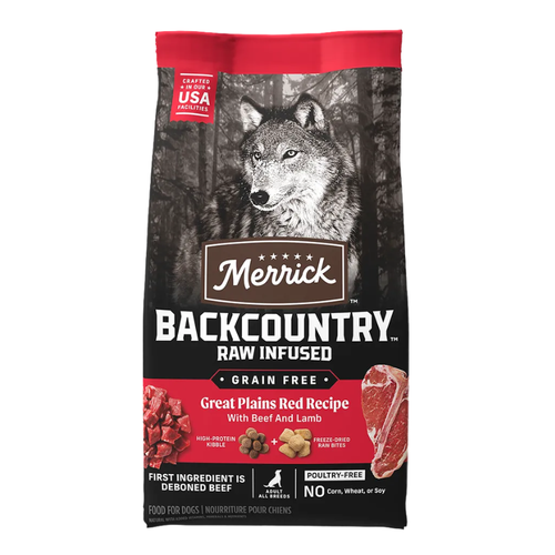 Merrick BackCountry Raw Infused Great Plains Red Recipe with Beef & Lamb Grain-Free Dry Dog Food