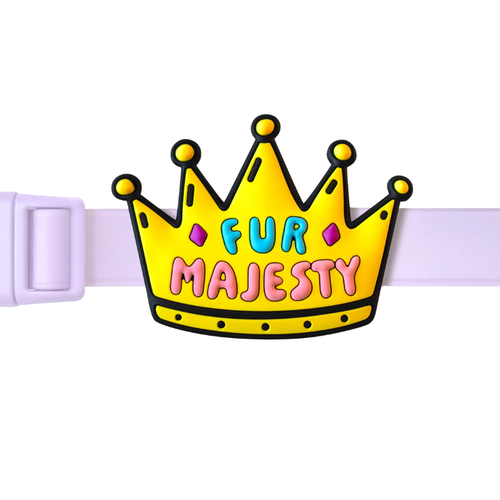 Jibys "Fur Majesty" Crown Dog Collar Charm