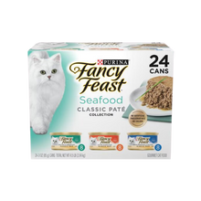 Fancy Feast Classic Seafood Feast Variety Pack Pate Canned Cat Food 
