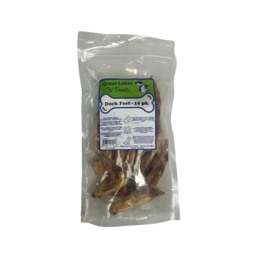 Great Lakes Duck Feet Natural Dog Chew 10 ct