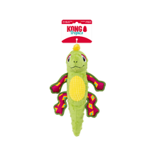 Kong Tropics Rattlez Iguana Plush Dog Toy Medium
