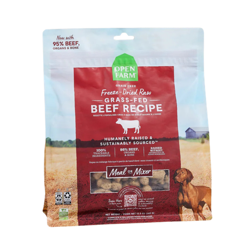 Open Farm Grass-Fed Beef Freeze Dried Raw Morsels for Dogs 3.5 oz