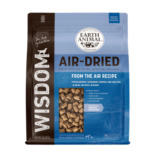 Earth Animal Wisdom Air-Dried From the Air Recipe Dog Food 2 lb