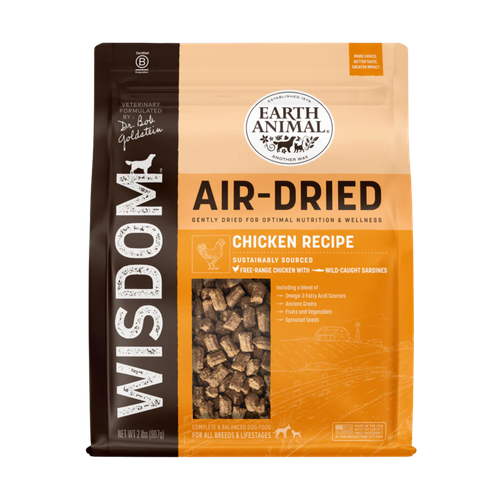Earth Animal Wisdom Air-Dried Chicken Recipe Dog Food 2 lb