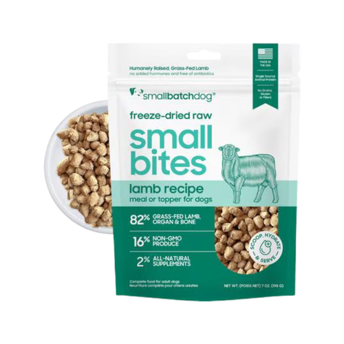 Smallbatch Pet Food Freeze-Dried Lamb Small Bites Dog Food 7 oz