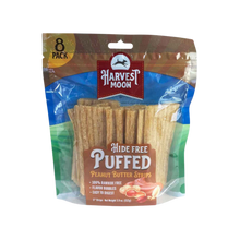 Harvest Moon Hide Free Peanut Butter Puffed Chips Dog Treat 8 ct