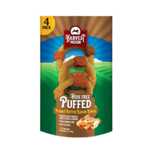Harvest Moon Puffed Kabob Ring Dog Hard Chew Treat 4 ct