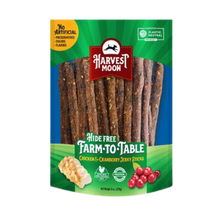 Harvest Moon Farm To Table Rawhide-Free Chicken & Cranberry Flavored Soft & Chewy Dog Jerky Strips 