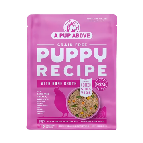 A Pup Above Grain-Free Gently Cooked Chicken Recipe with Bone Broth Puppy Food