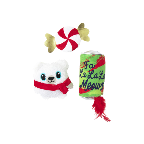 Petmate Holiday Fa-la-la-meow Cat Toys 3 pk