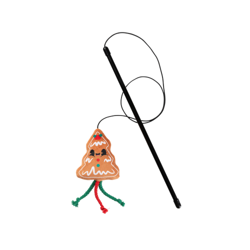 Fuzzyard Holiday Spruce Springsteen Wand Cat Toy 