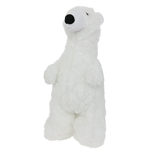 Tuffy's Mighty Arctic Polar Bear Durable Plush Dog Toy 