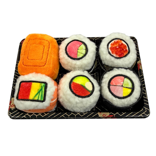 Spot Sushi Take Out Rolls with Catnip & Crinkle Cat Toys 6 pc