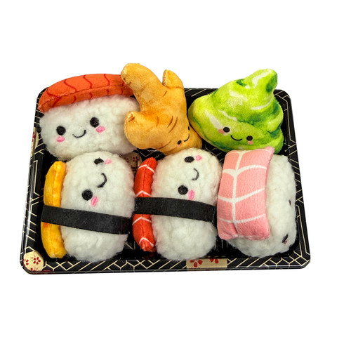 Spot Sushi Take Out Nigiri with Canip & Crinkle Cat Toys 6 pc