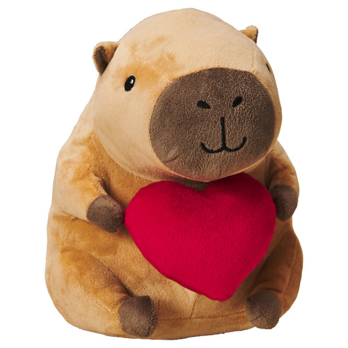 Spot Capybara with Heart Plush Dog Toy 8 in