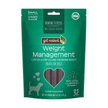 Get Naked Weight Management Dental Chew Sticks Dog Treats 6.2 oz