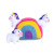 Zippy Paws Unicorns In Rainbow Burrow Dog Toy 