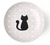 Petrageous Designs Fishbone Print Ceramic Cat Dish 2.5 oz