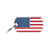 Myfamily Enamel U.S.A. Flag Personalized Dog ID Tag 