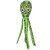 Tuffy Kaleidoscope the Green Squid Durable Dog Toy 