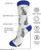 E&s Imports Pet Lover Socks Silver Tabby Cat, Unisex, One Size Fits Most 