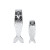 Kikkerland Big Fish Little Fish Nail Clippers 2 pk