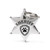 Myfamily Bronx Sheriff's Star Badge Silver Pet Identification Tag 