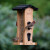 Nature's Way Vertical Wave Cedar Wild Bird Feeder 2 qt