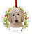 E & S Imports Goldendoodle Ceramic Holiday Ornament 