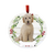 E & S Imports Goldendoodle Full Body Ceramic Holiday Ornament 