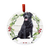 E & S Imports Labrador Black Full Body Ceramic Holiday Ornament 
