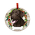 E & S Imports Labrador Chocolate Ceramic Holiday Ornament 
