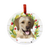 E & S Imports Labrador Yellow Ceramic Holiday Ornament 