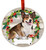 E & S Imports Welsh Corgi Full Body Ceramic Holiday Ornament 